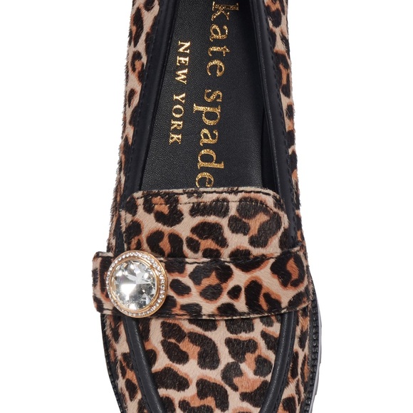 NEW! Posh Leopard Crystal Casual Loafers in size 6. - Picture 10 of 10